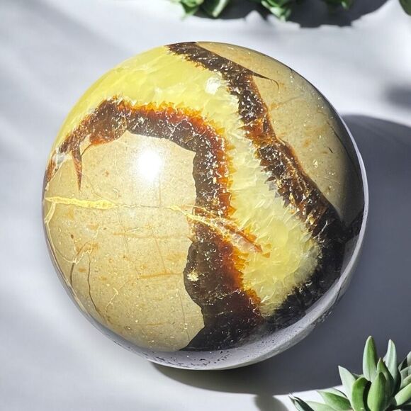 Septarian Crystal Sphere with UV‎ Reaction (1) - Picture 14 of 14